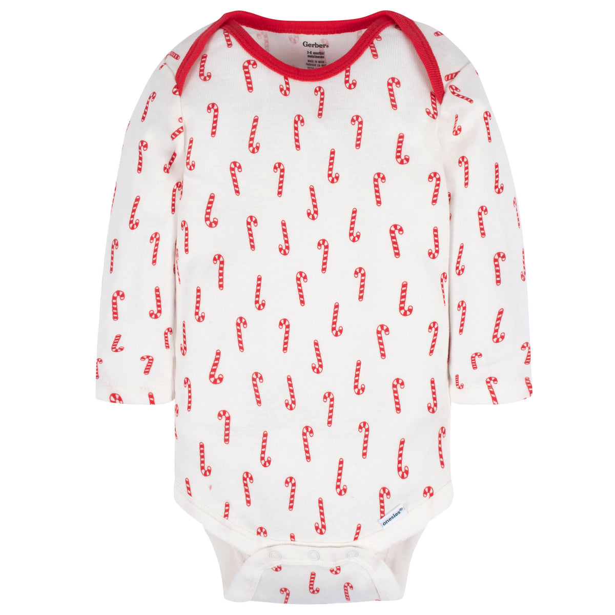 3-Pack Baby Neutral Best Gift Ever Long Sleeve Onesies Bodysuits, view 3