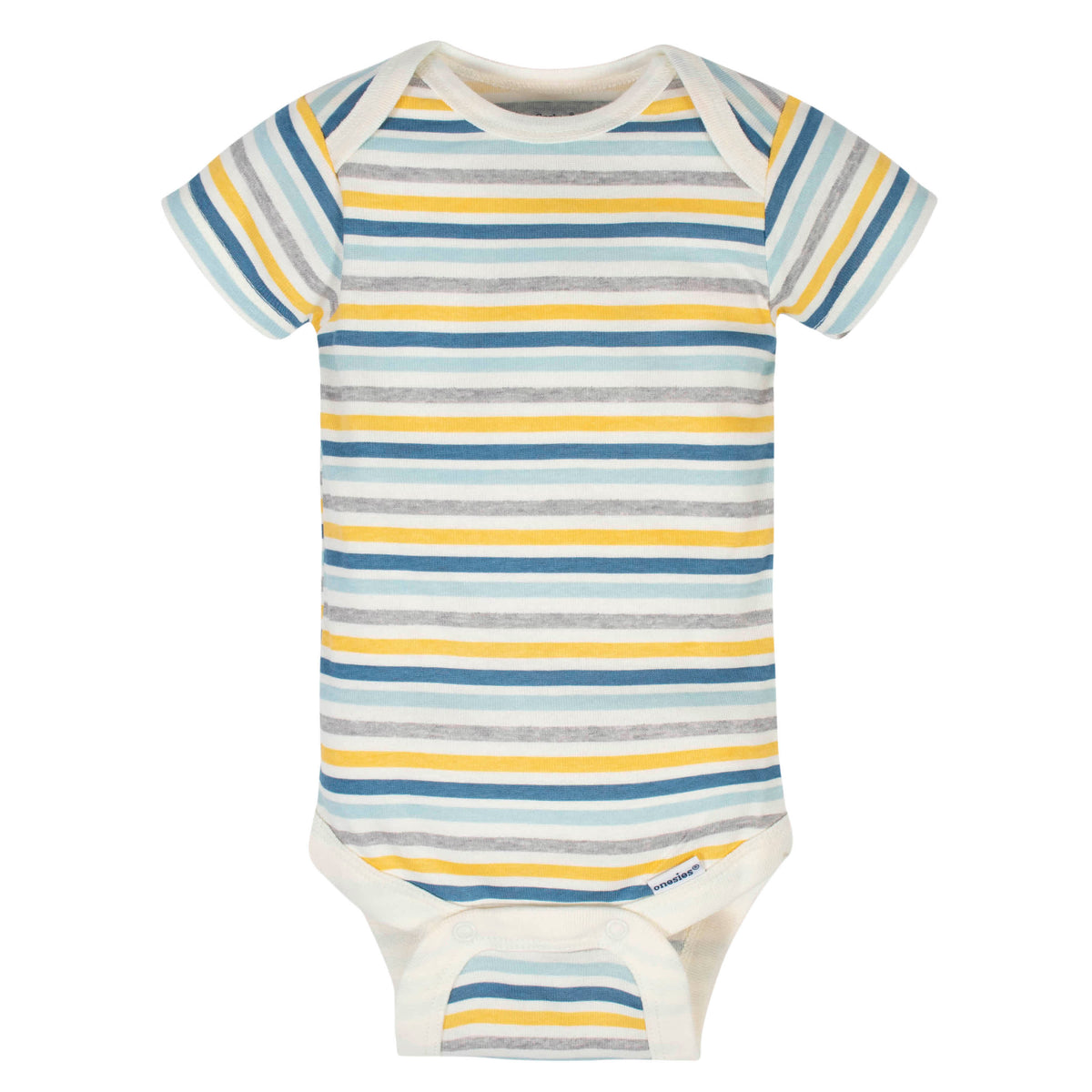 CASE OF: 3-Pack Baby Boys Dino Short Sleeve Onesies Bodysuits, view 4