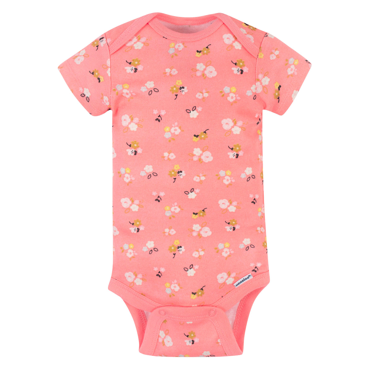 5-Pack Baby Girls Ballerina Short Sleeve Onesies Bodysuits, view 4