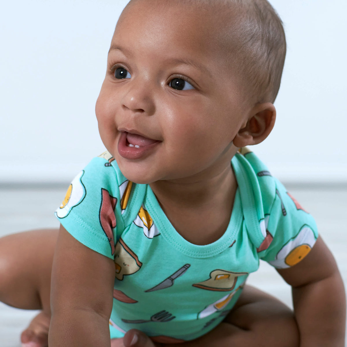 3-Pack Baby Breakfast Onesies Bodysuits, view 7