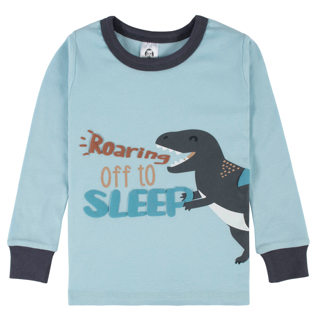 4-Piece Infant & Toddler Boys Dino Blues Snug Fit Cotton Pajamas, view 5