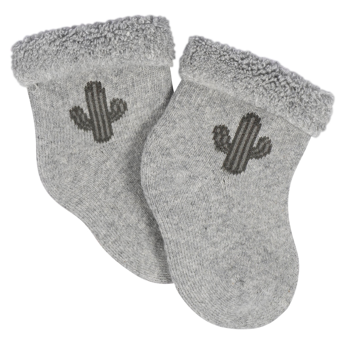 12-Pack Baby Neutral Southwest Terry Wiggle Proof Socks, view 7
