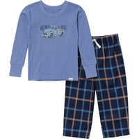 2-Piece Infant & Toddler Boys Vintage Truck Pajama Set