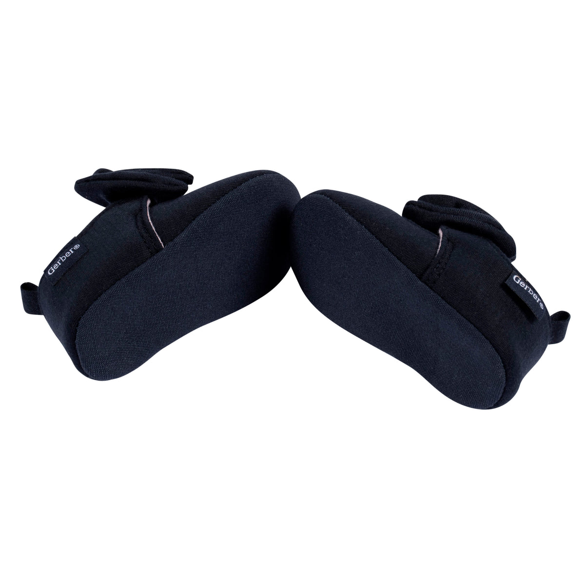 Baby Girls Black Ballet Slipper, view 4