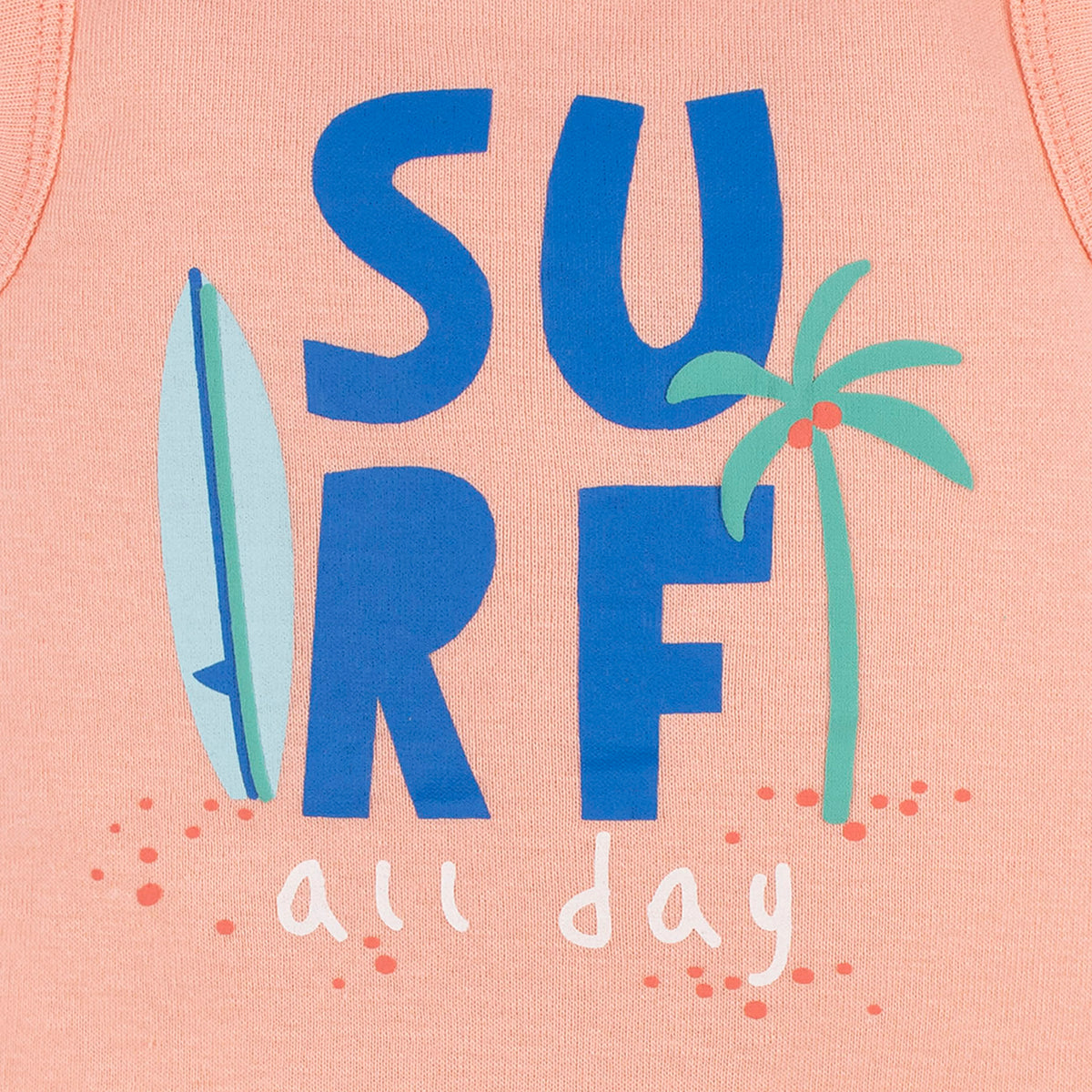 4-Pack Baby Boys Surf Beach Sleeveless Onesies Bodysuits, view 3