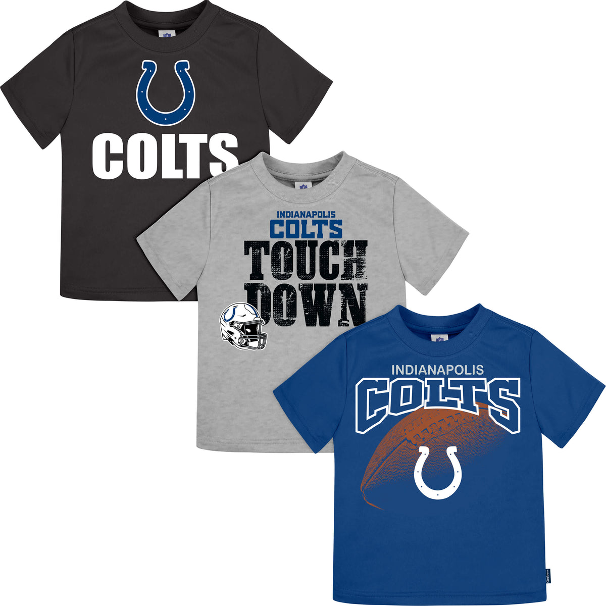 3-Pack Baby & Toddler Boys Colts Short Sleeve Tees