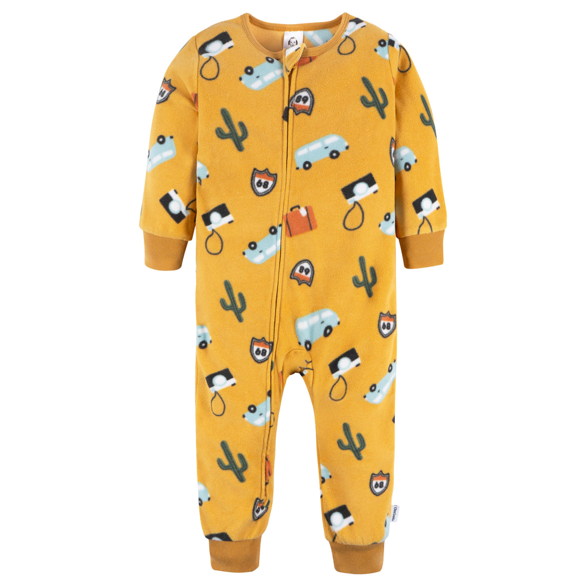 3-Pack Infant & Toddler Boys Camping Footless Fleece Pajamas, view 6