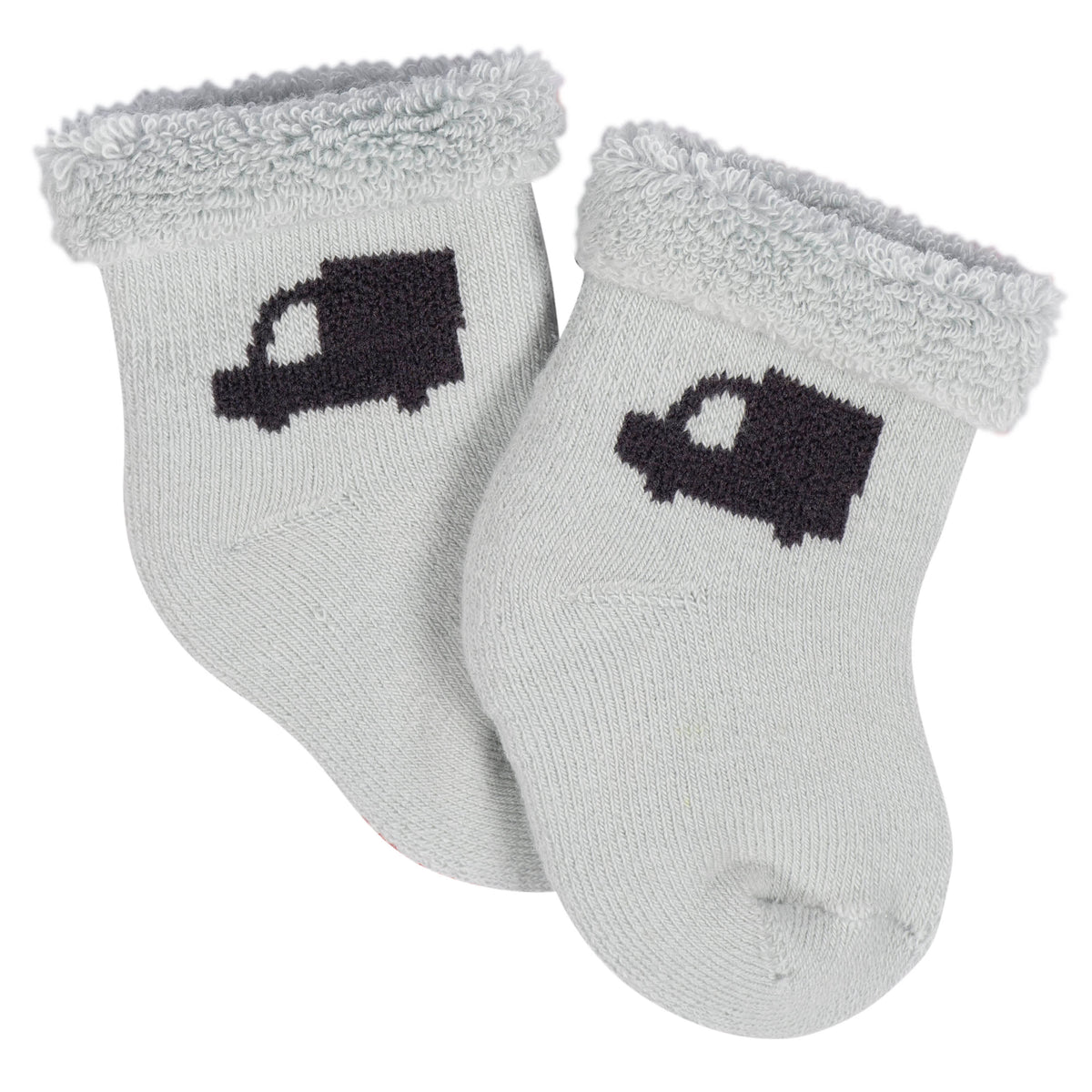 12-Pack Baby Boys Transportation Zone Terry Wiggle Proof Socks, view 6