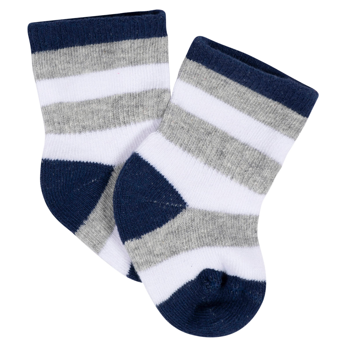 8-Pack Baby Boys All Star Jersey Wiggle Proof Socks, view 5