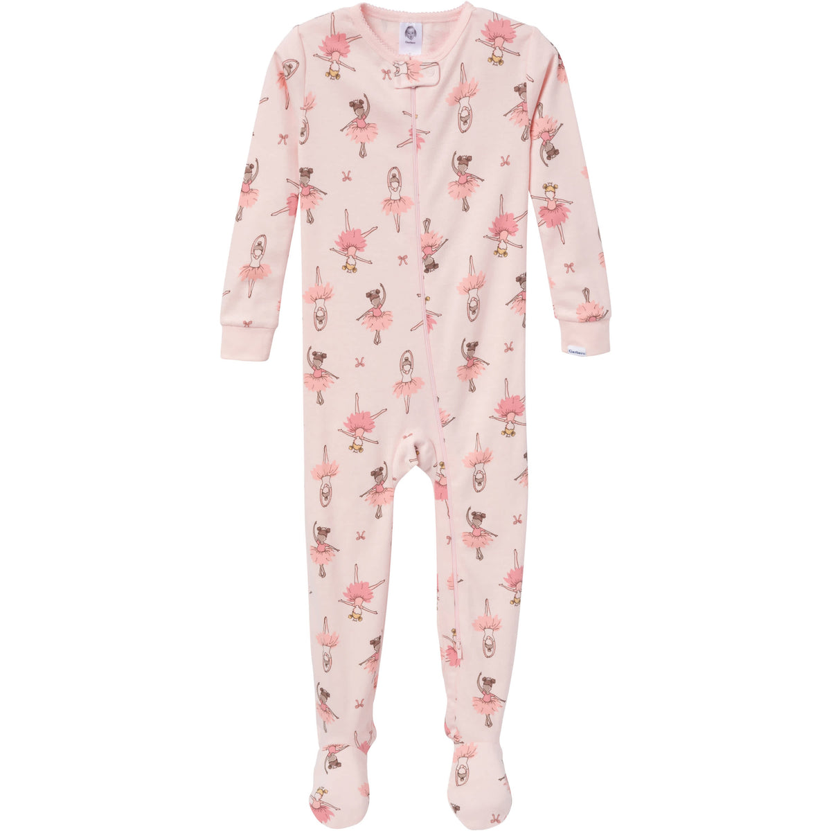2-Pack Baby & Toddler Girls Ballerinas Snug-Fitting Footed Pajamas, view 2