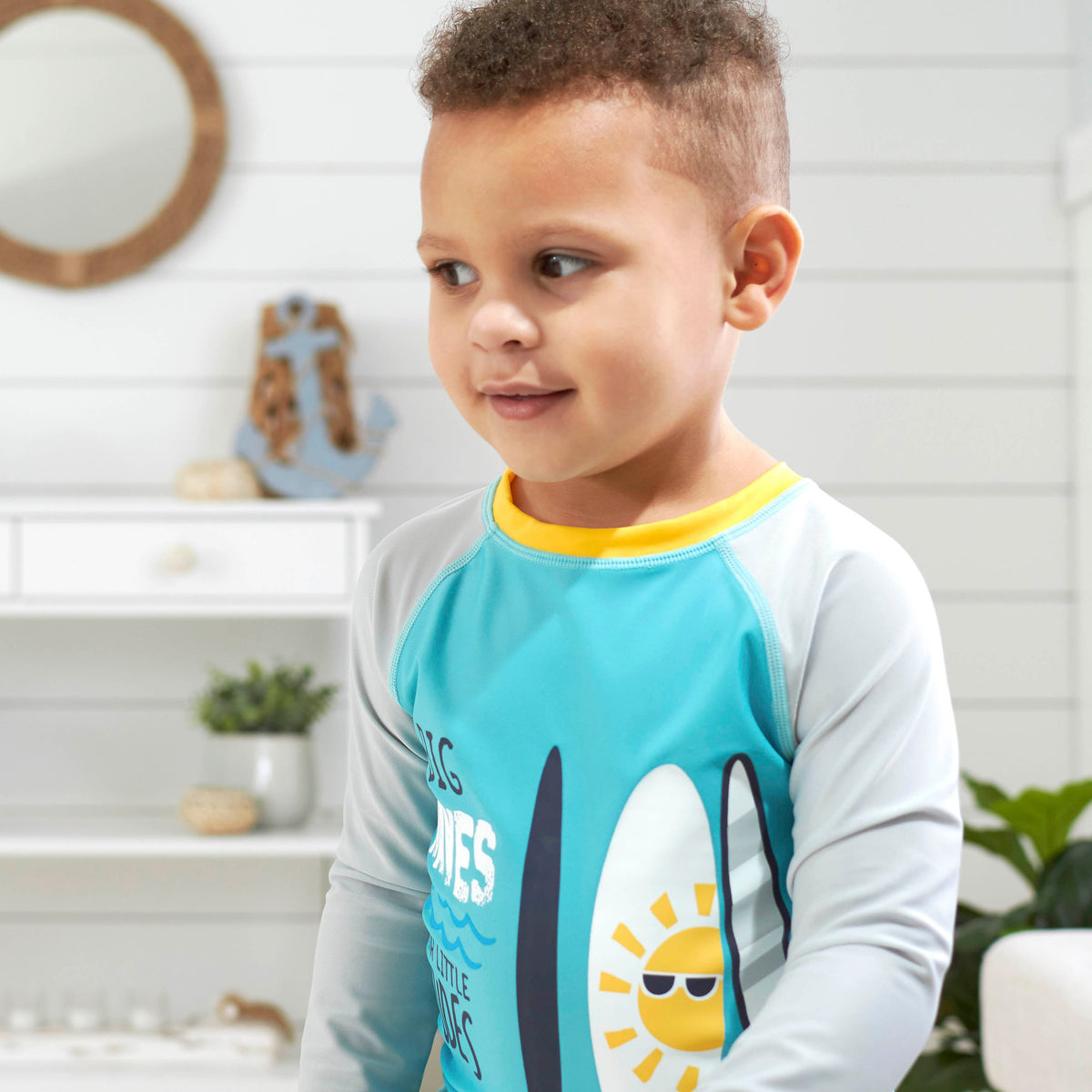 2-Piece Boys Waves Swim Set, view 3
