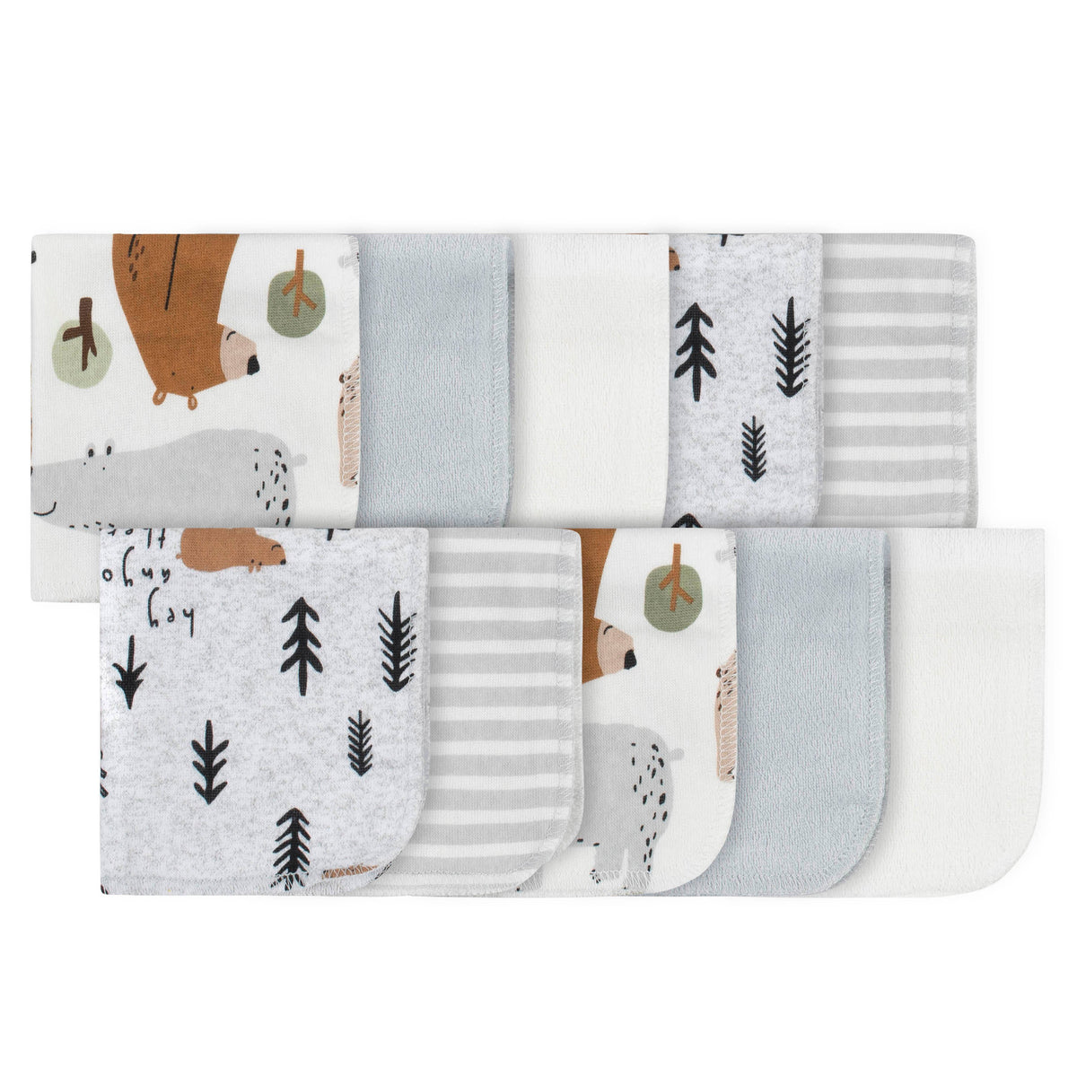 10-Pack Baby Bear Washcloths