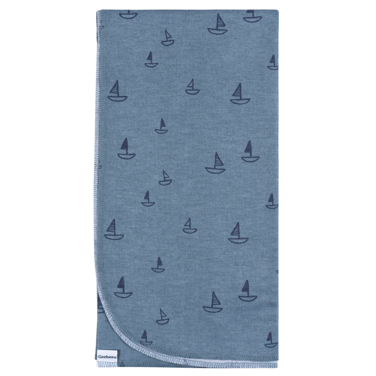 4-Pack Baby Boys Coastal Calm Flannel Blankets, view 4