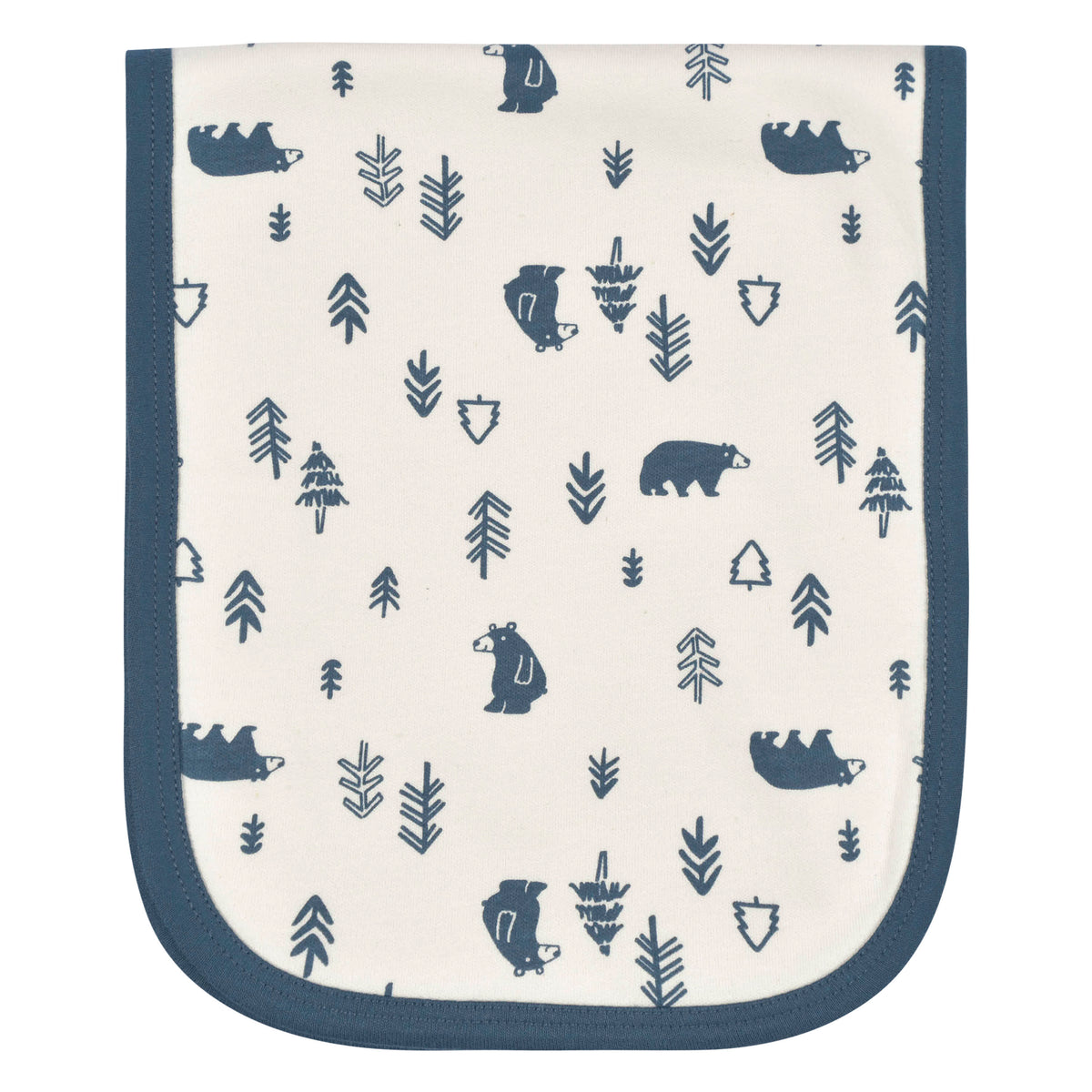 4-Pack Baby Boys Bear Burp Cloths, view 2