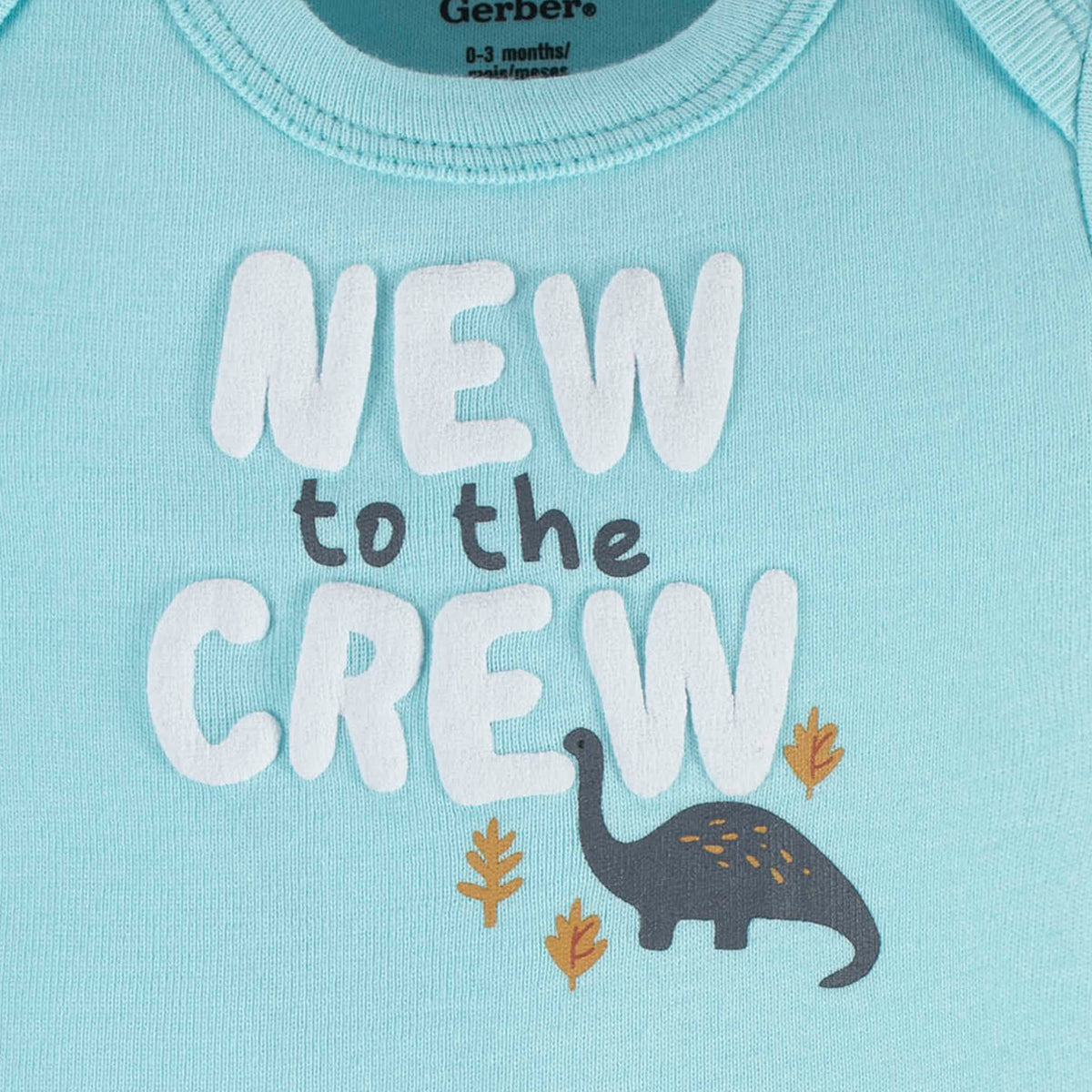 3-Piece Baby Boys Dino Blues Short Sleeve Onesies Bodysuits & Pants Set, view 6