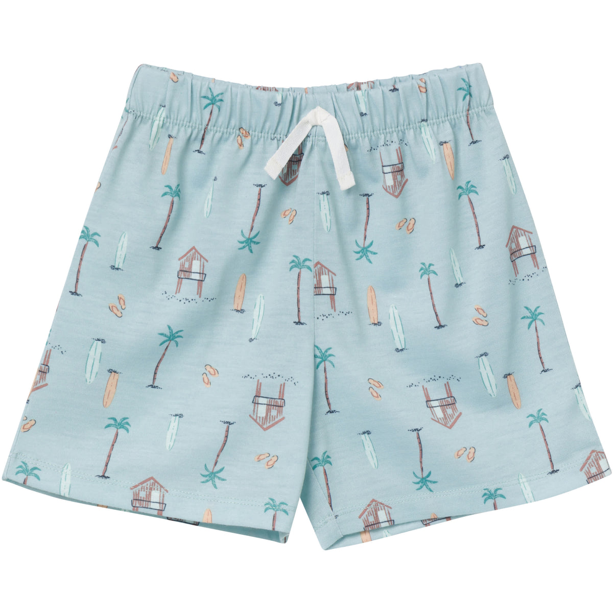 2-Piece Toddler Boys Sea Pajama Shorts Set, view 4