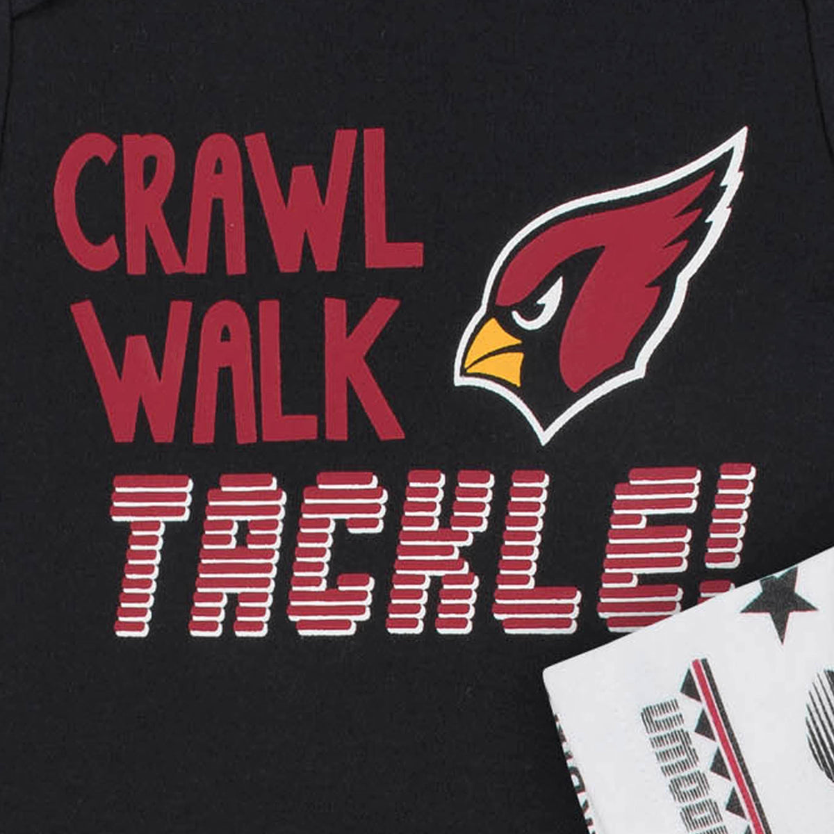 3-Pack Arizona Cardinals Short Sleeve Bodysuits, view 2