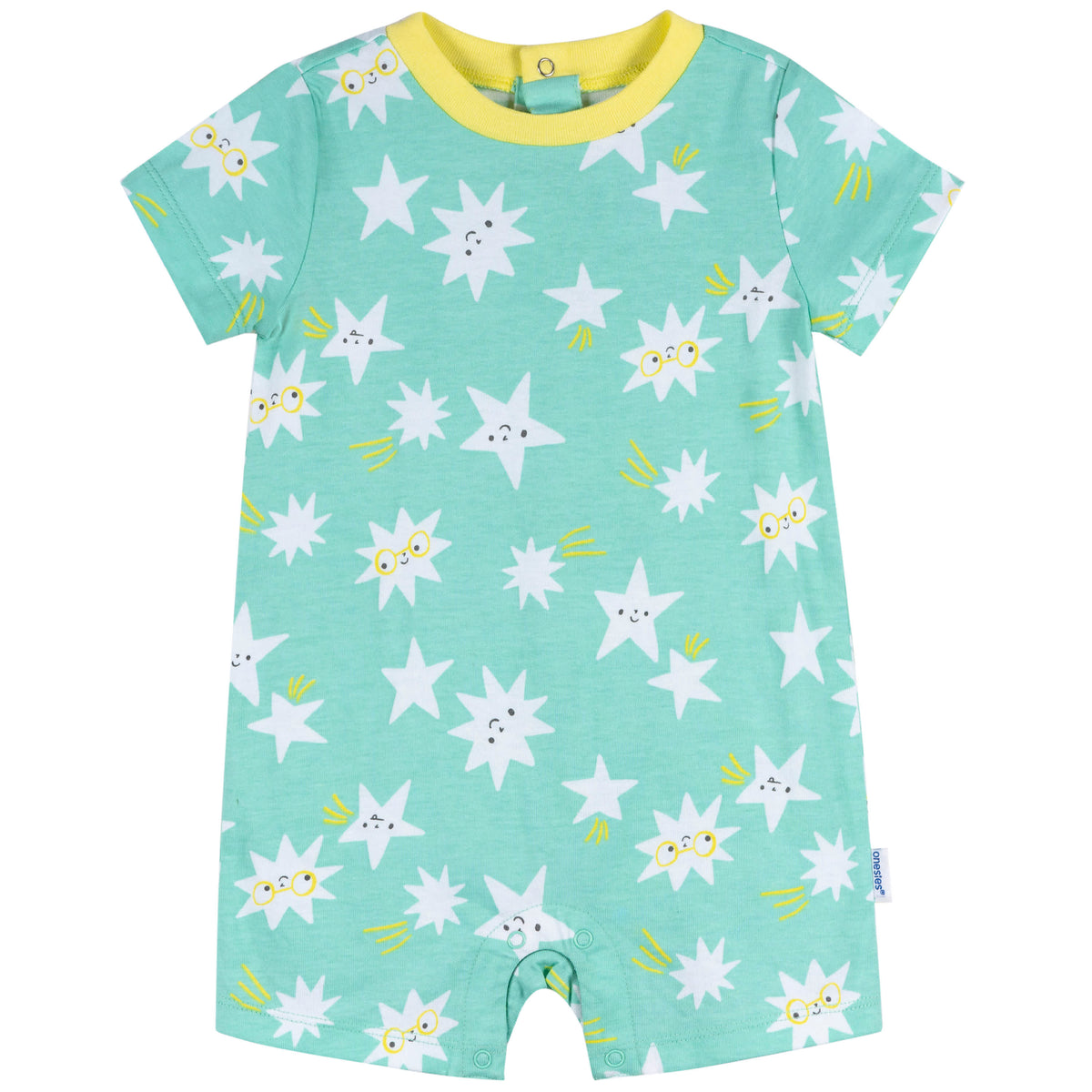 3-Pack Baby Neutral Smiles Rompers, view 6