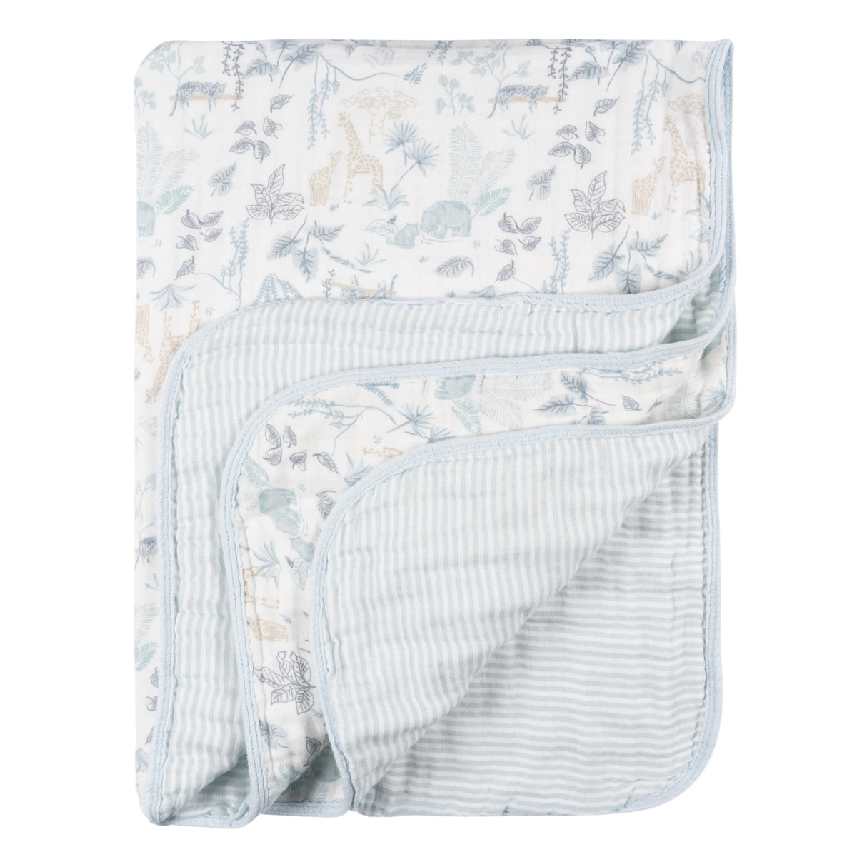 Baby Boys Muslin Blue Blanket