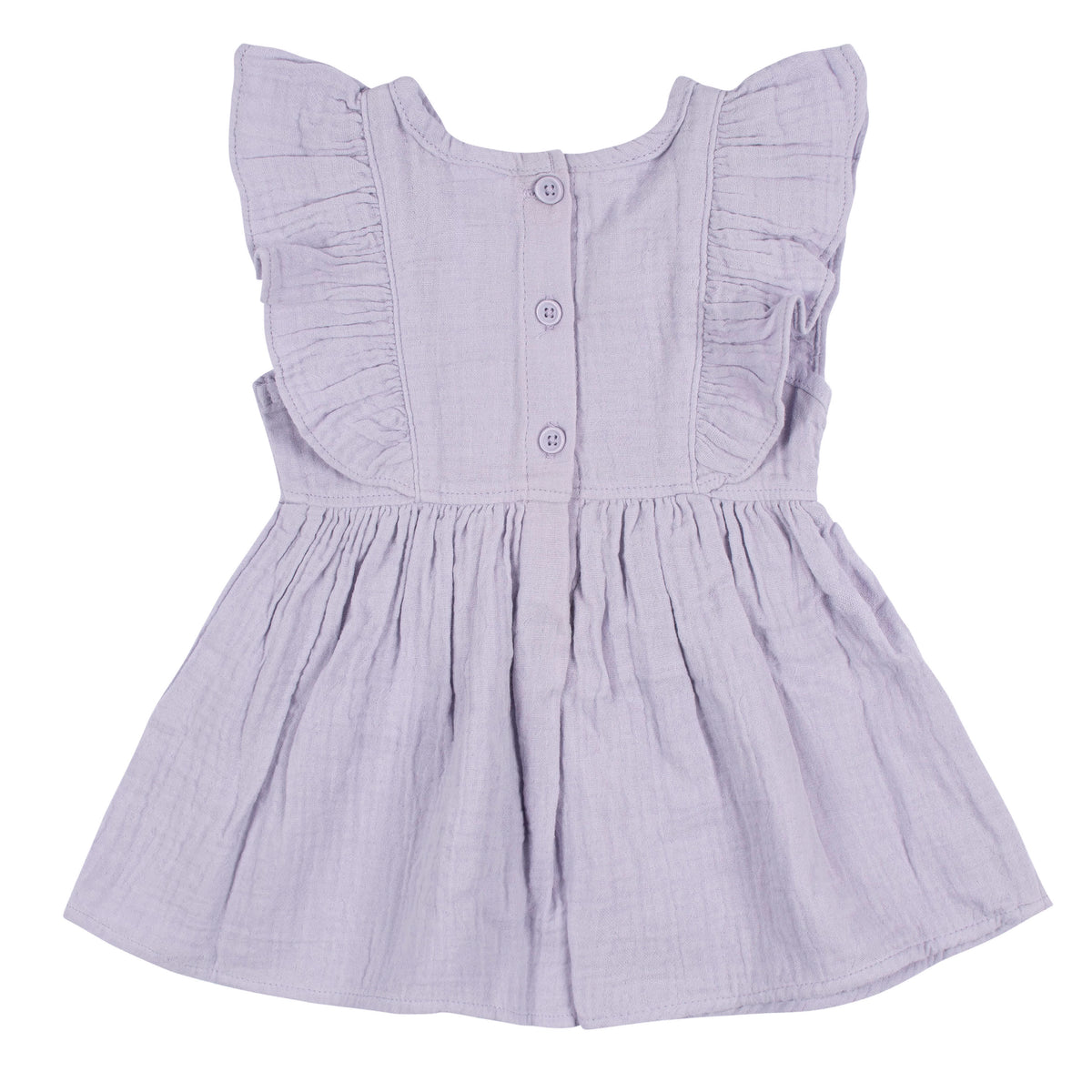 2-Piece Baby & Toddler Girls Purple Gauze Dress & Diaper Cover Set, view 5