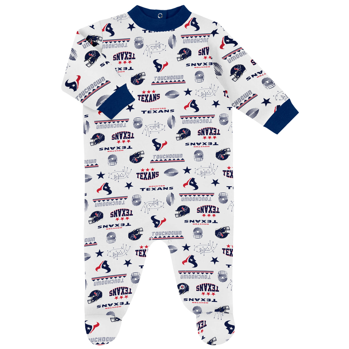 3-Piece Baby Boys Houston Texans Bodysuit, Sleep 'N Play & Cap Set, view 4