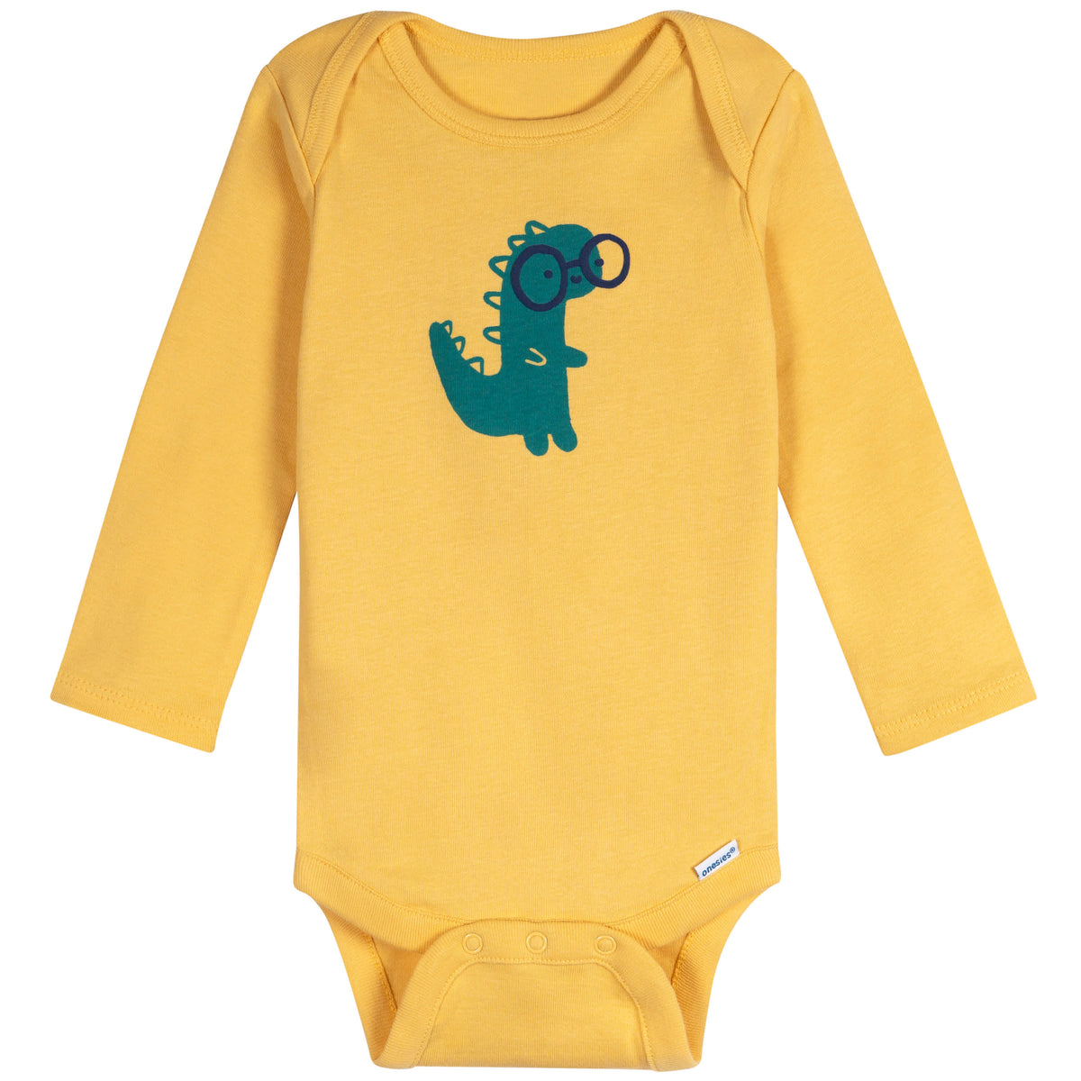 6-Pack Baby Boys Dinos Long Sleeve Onesies Bodysuits, view 4