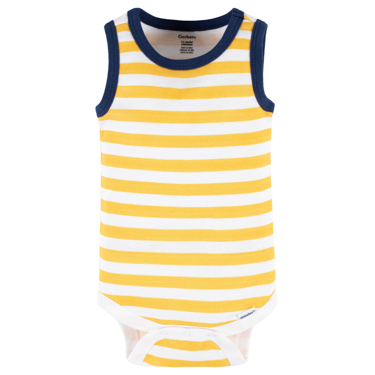 4-Pack Baby Boys Big Digger Tank Onesies Bodysuits, view 4