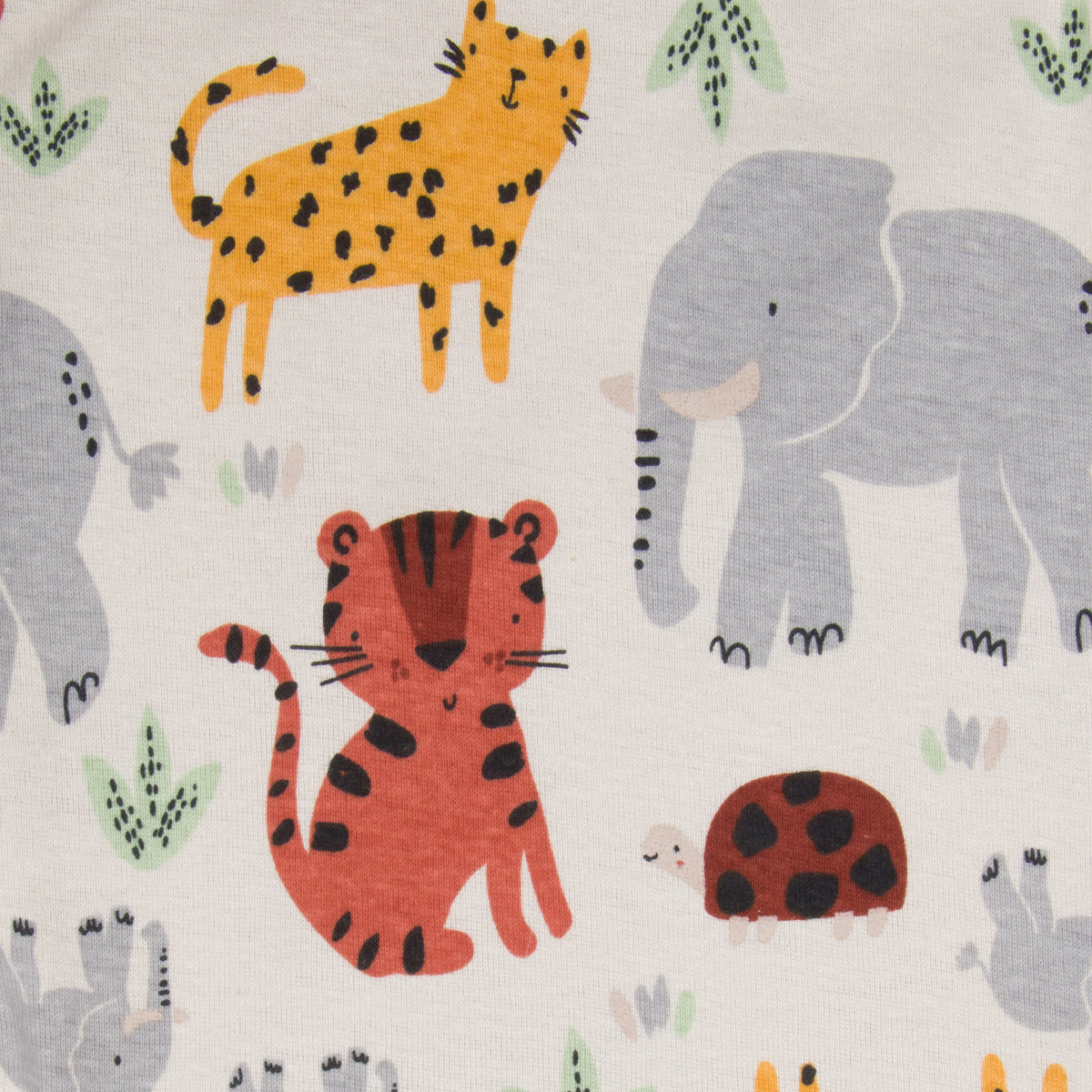 5-Pack Baby Boys Safari Short Sleeve Onesies Bodysuits, view 4
