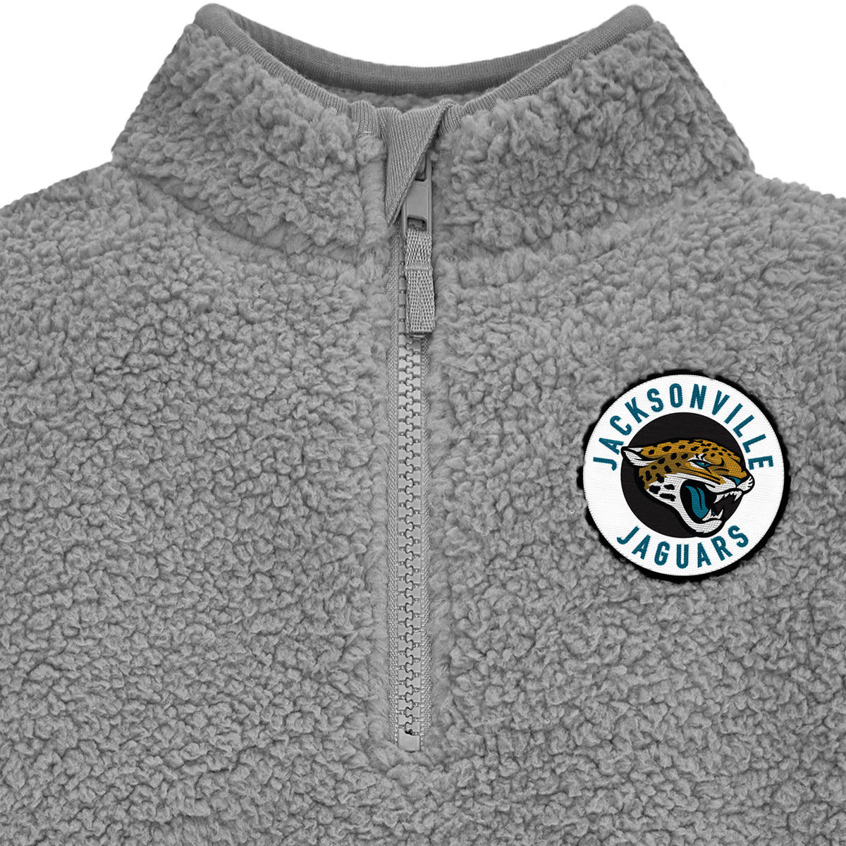 Infant & Toddler Boys Jaguars 1/4 Zip Sherpa Top, view 2