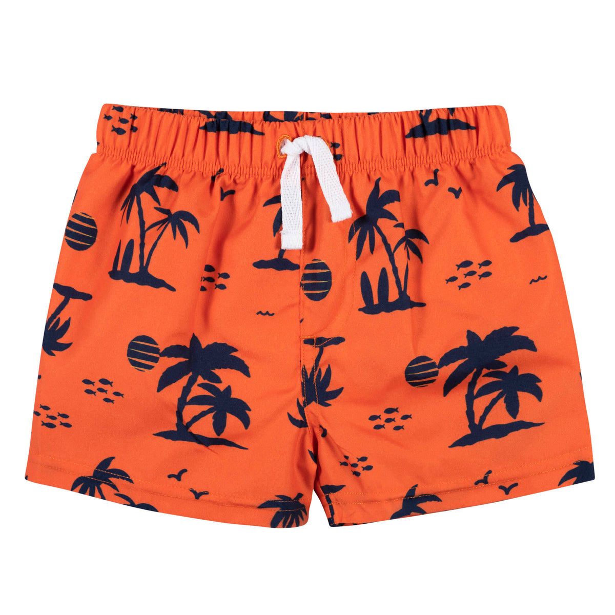 2-Piece Baby & Toddler Boys Beach Vibes Rash Guard & Swim Trunks Set, view 2