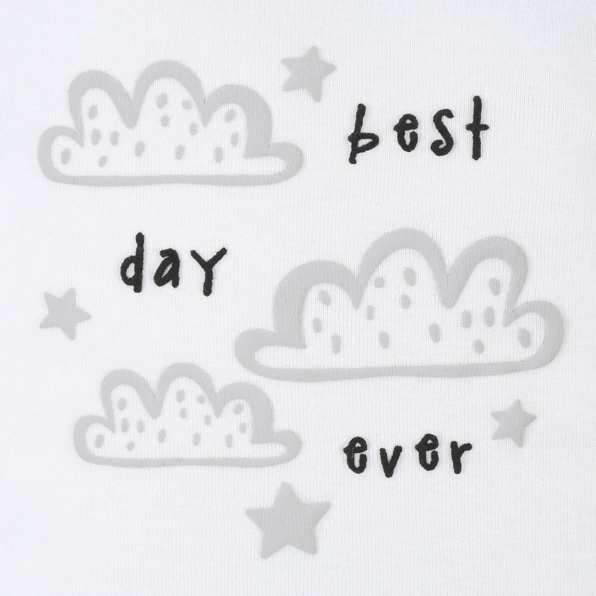 4-Piece Baby Neutral Best Day Ever Outfit Set, view 3