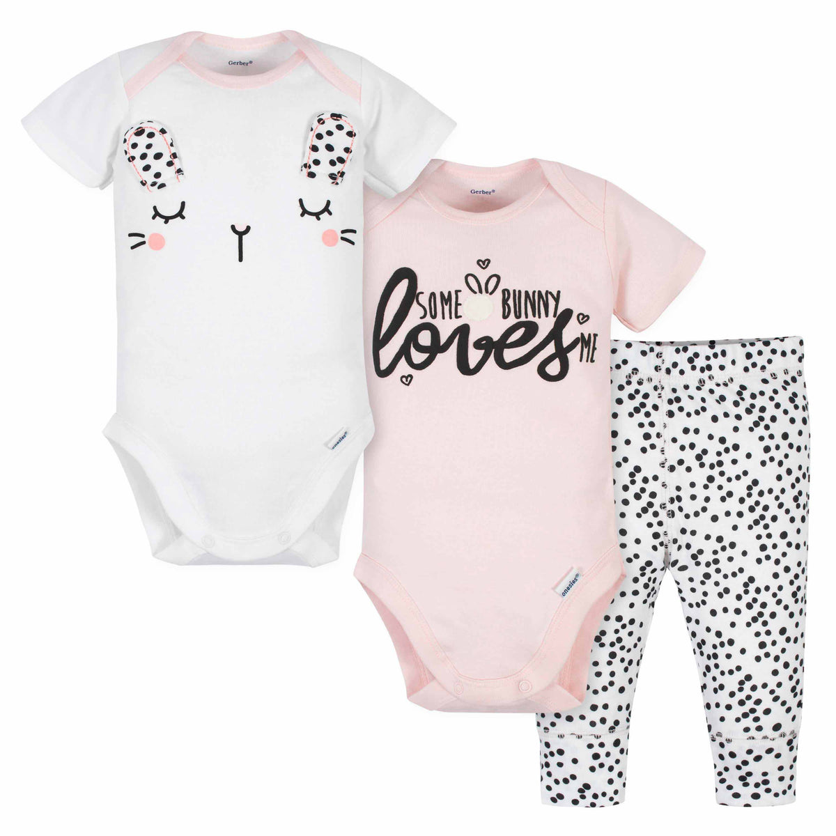 3-Piece Baby Girls Bunny Take Me Home Set