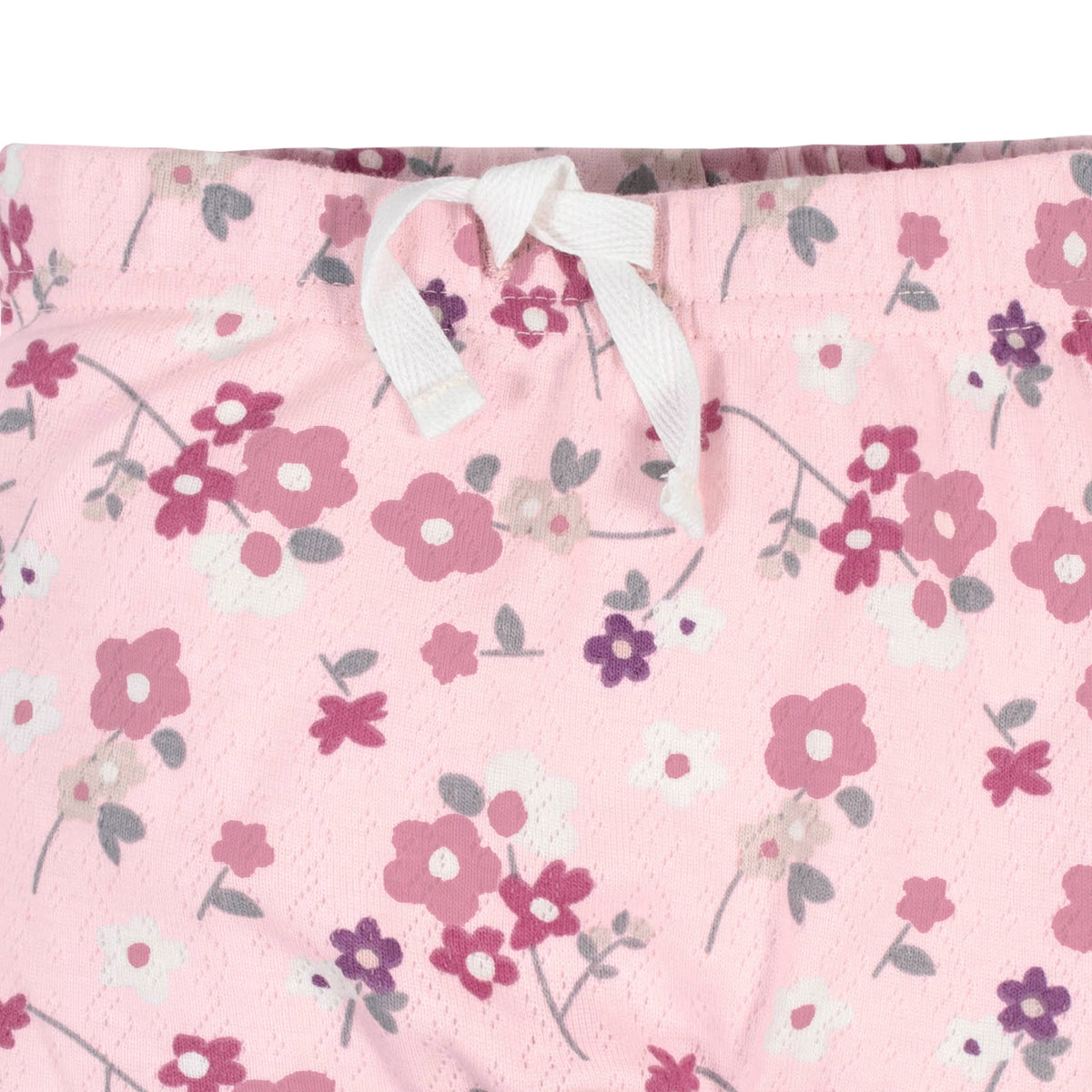 2-Pack Organic Baby Girls Wild Flower Pants, view 3