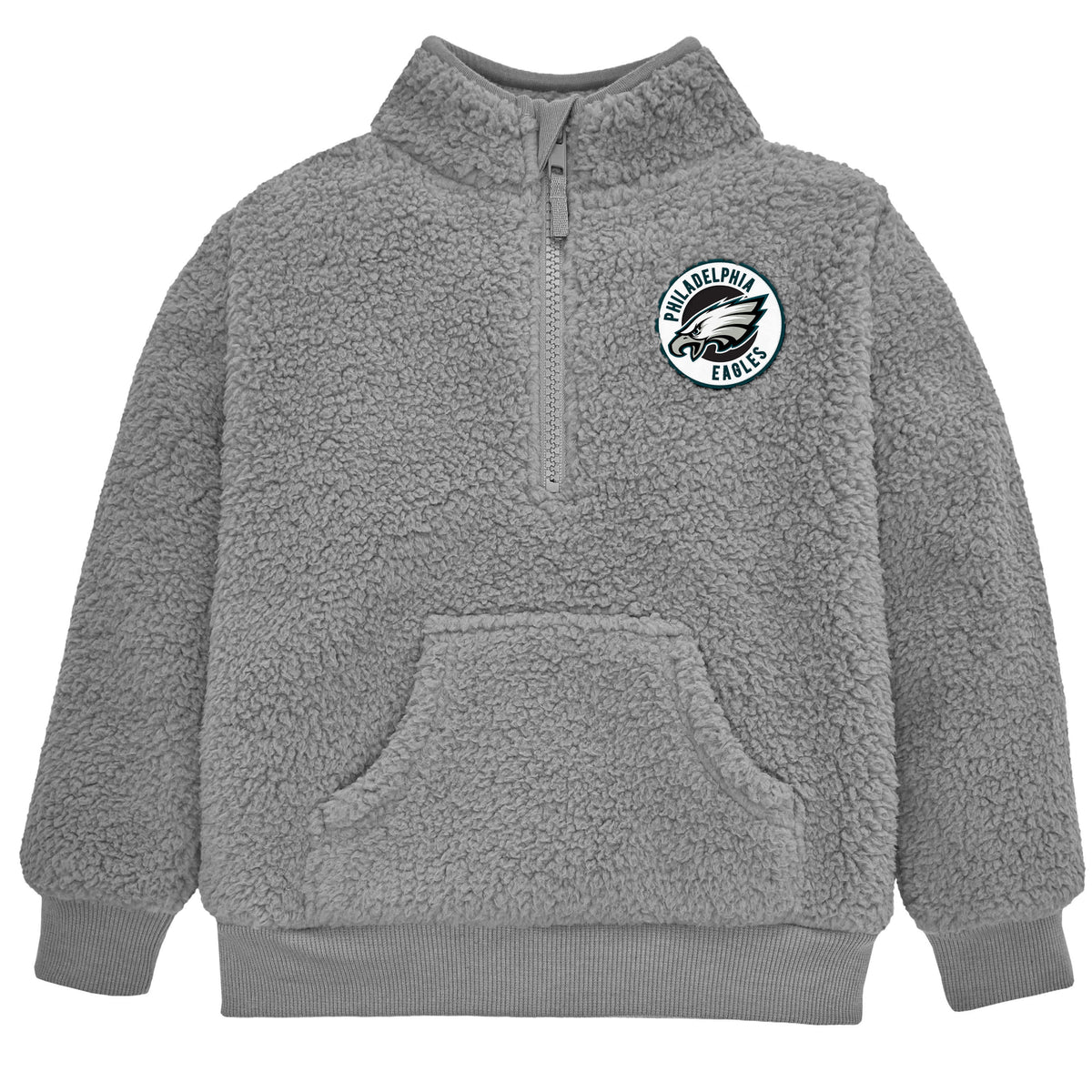 Infant & Toddler Boys Eagles 1/4 Zip Sherpa Top