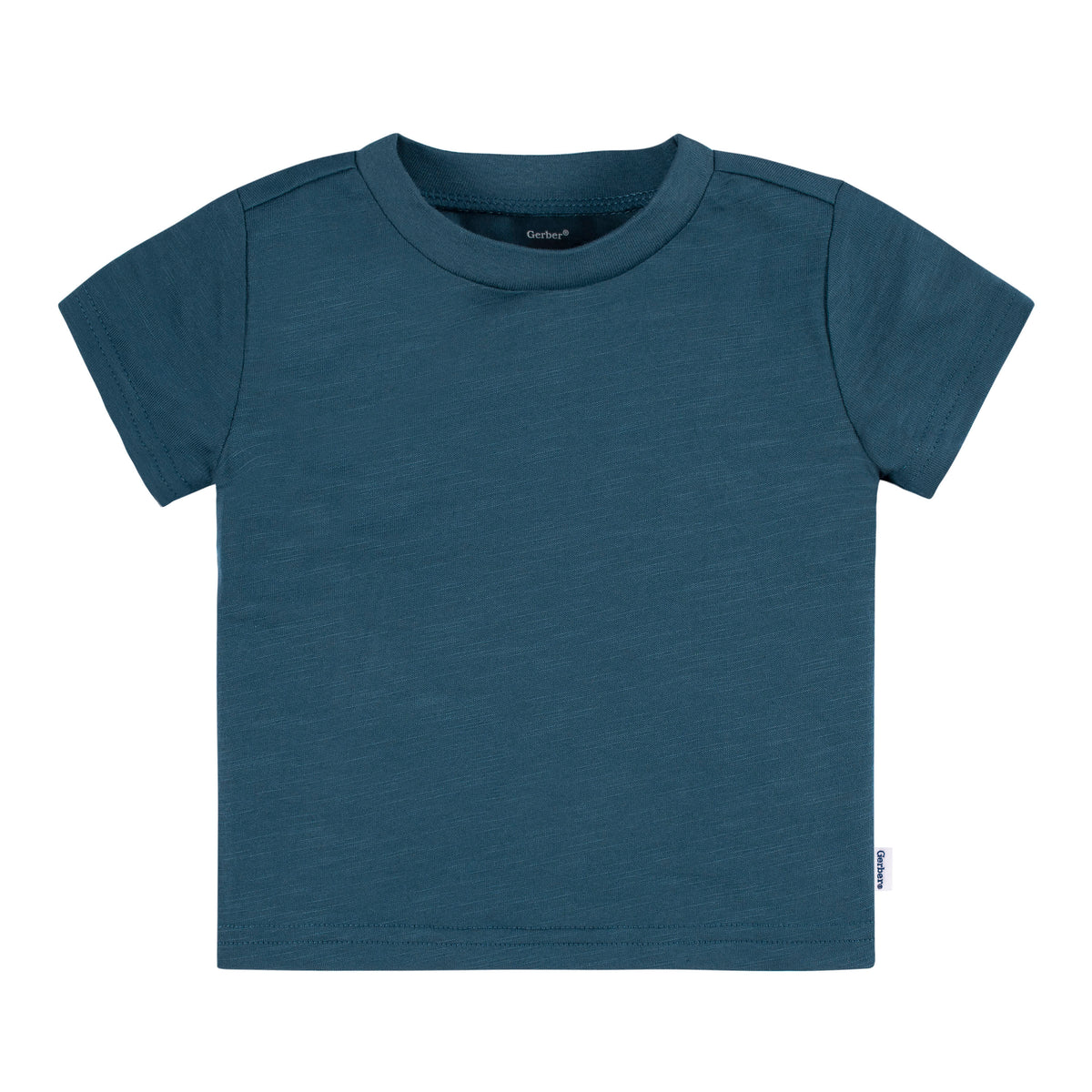5-Pack Baby Neutral Blue & Green Short Sleeve Tees, view 4