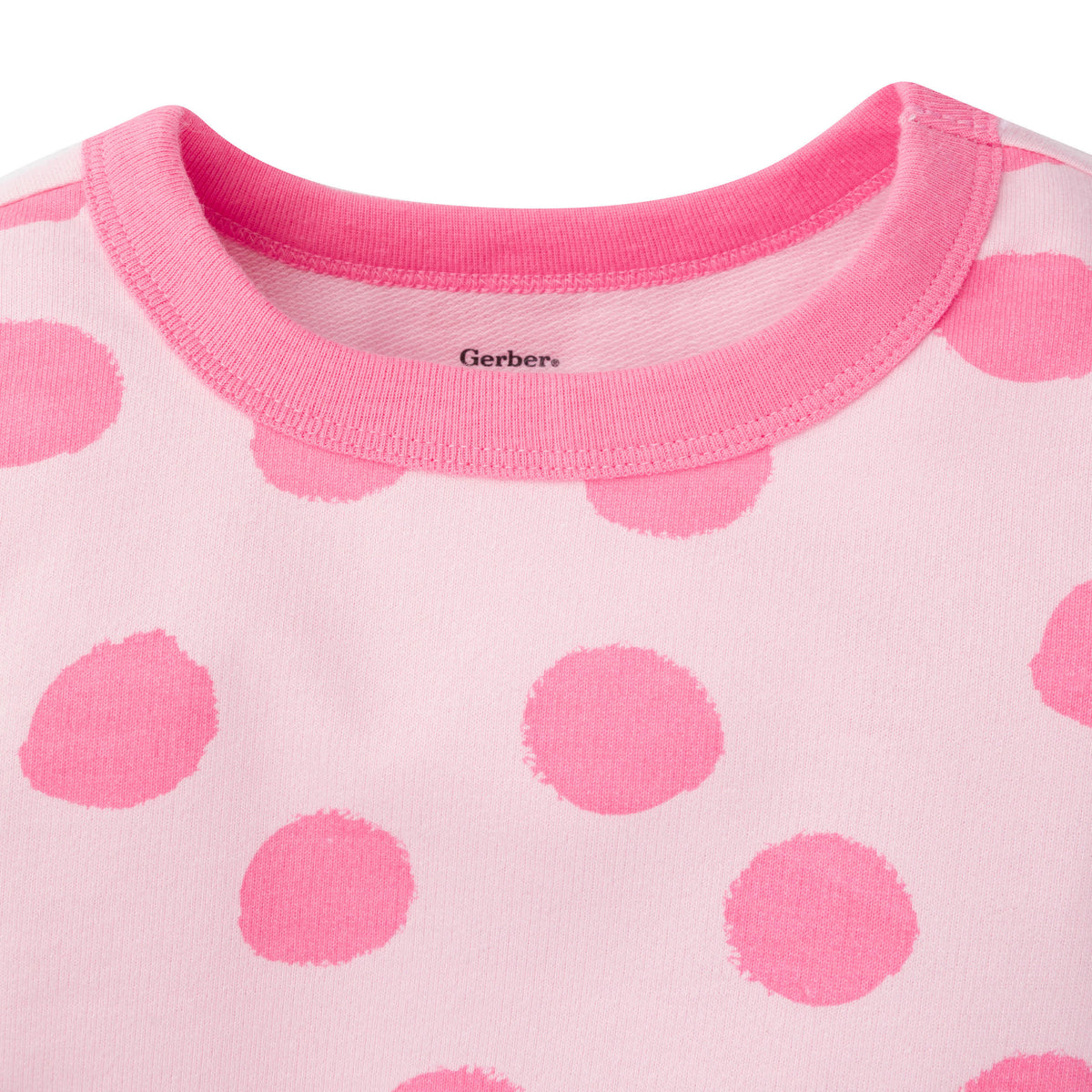 3-Piece Baby & Toddler Girls Dots French Terry Top, Tulle Tutu, & Legging Set, view 2