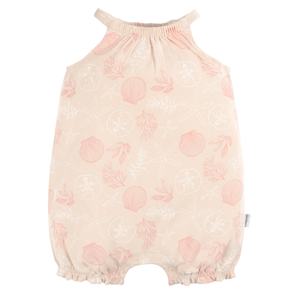 2-Pack Baby Girls Shells Romper, view 2
