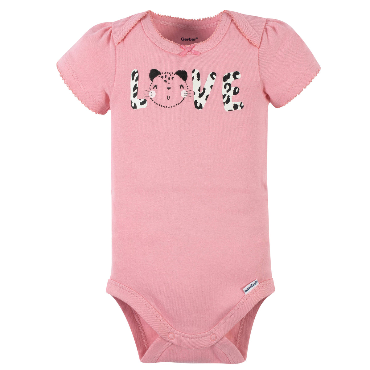 4-Piece Baby Girls Leopard Outfit Set, view 2