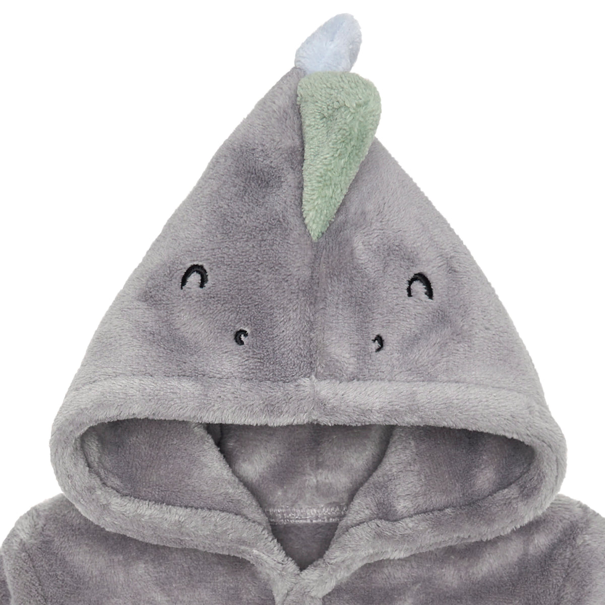 Baby Boys Charcoal Dino Robe, view 2