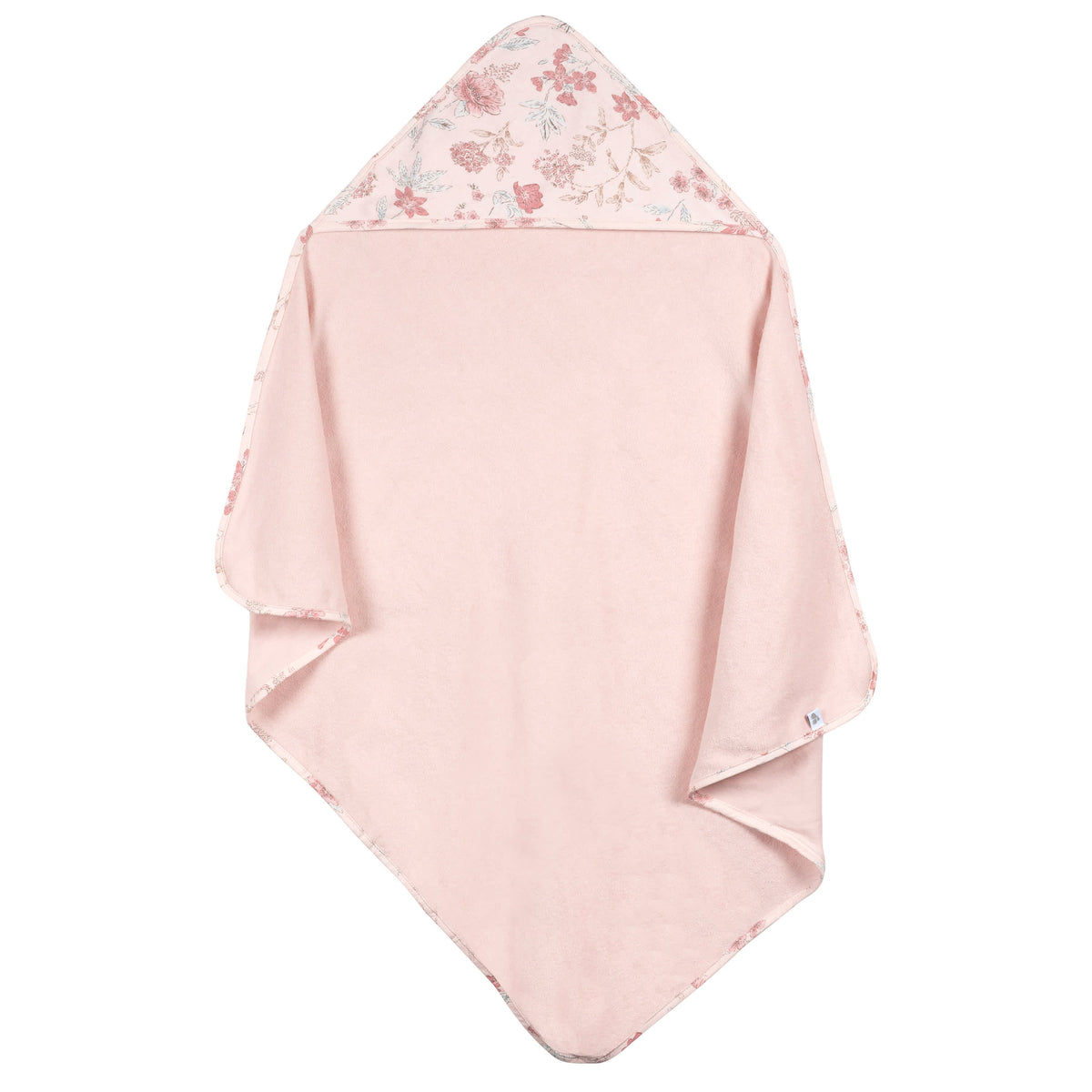 3-Piece Baby Girls Pink Hooded Towel, view 6