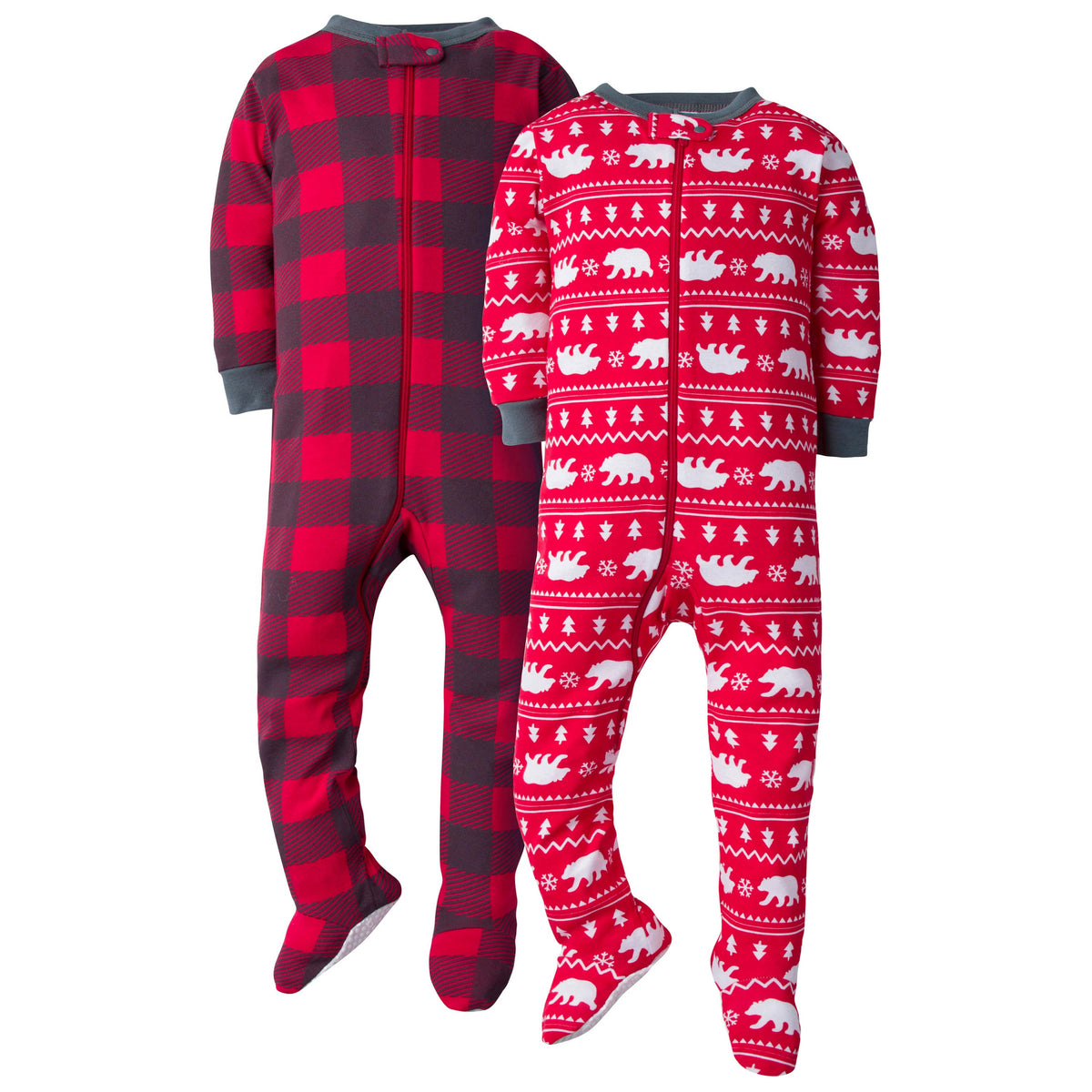 2-Pack Baby Boys Bear Cotton Pajamas