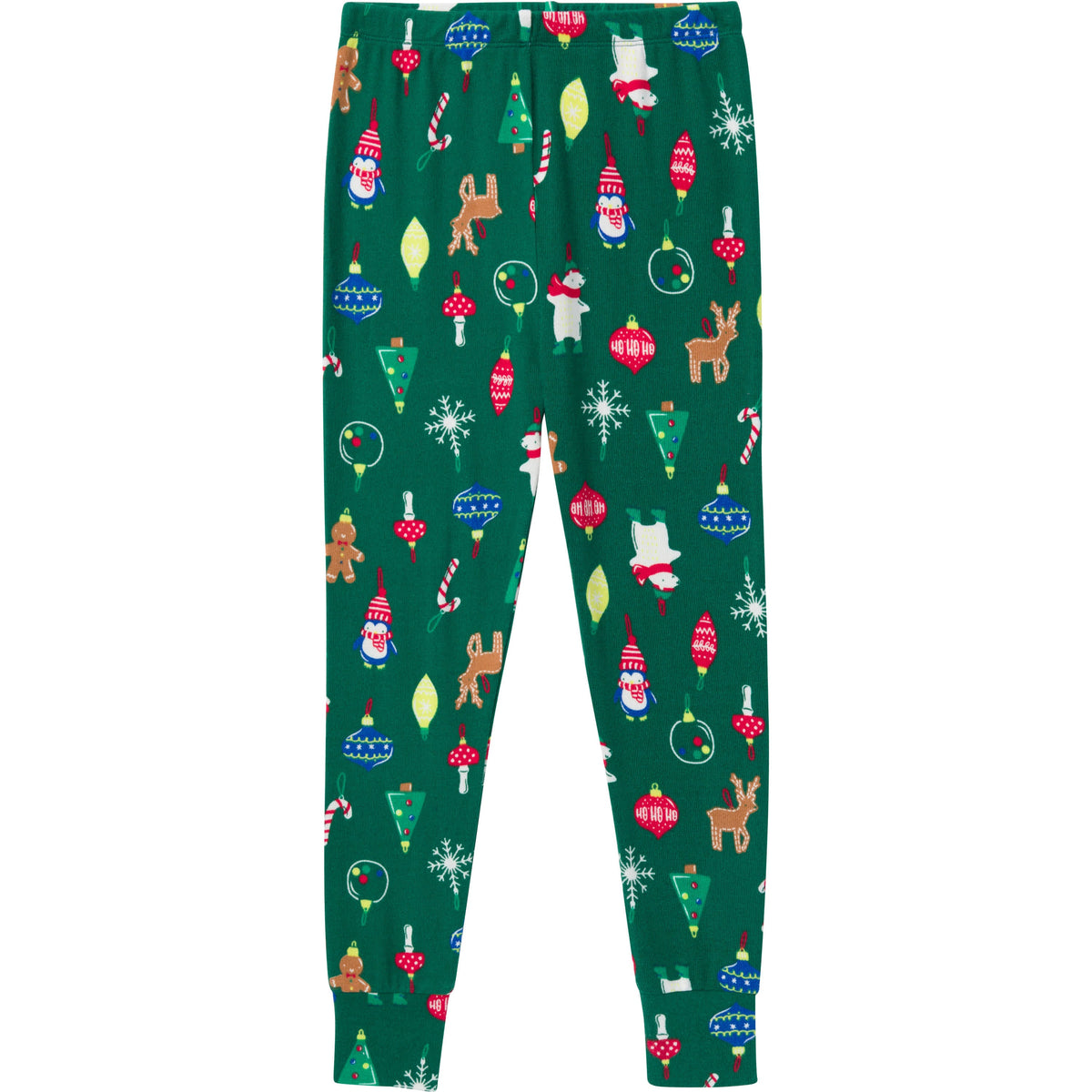 2-Piece Kids Neutral Ornaments Holiday Family Pajamas, view 4