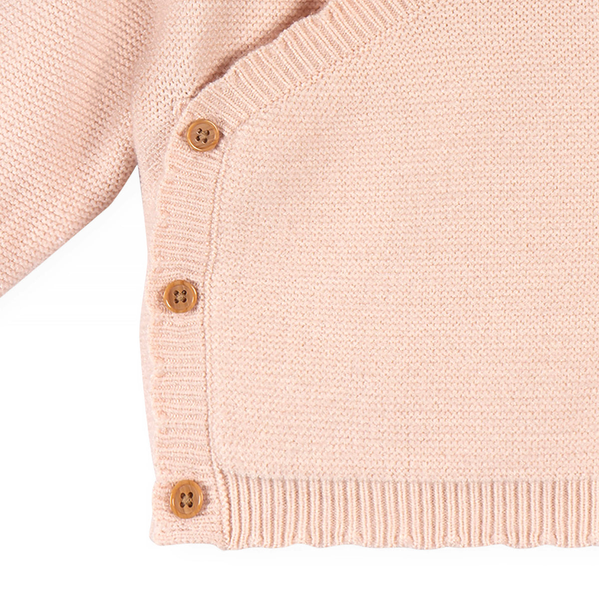 2-Piece Baby Girls Pink Sweater Knit Set, view 5