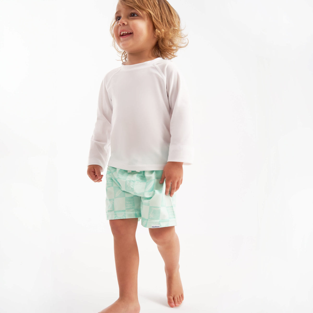 2-Pack Baby & Toddler Boys Surf Swim Trunks, view 3