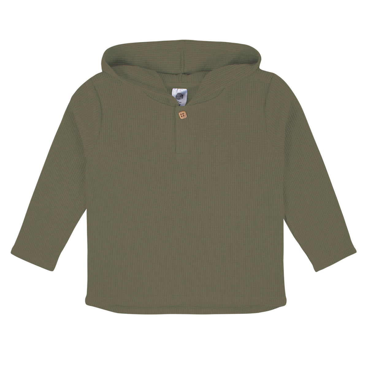 2-Piece Infant & Toddler Boys Sage Green Waffle Hoodie & Jogger Set, view 2