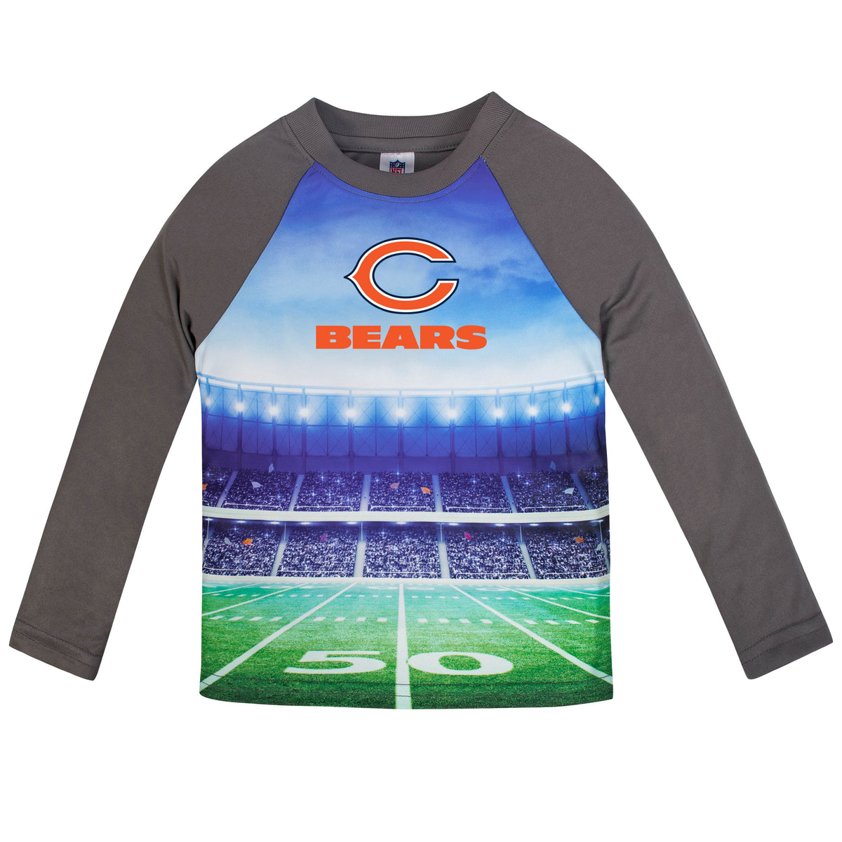 Chicago Bears Toddler Boys Long Sleeve Tee Shirt