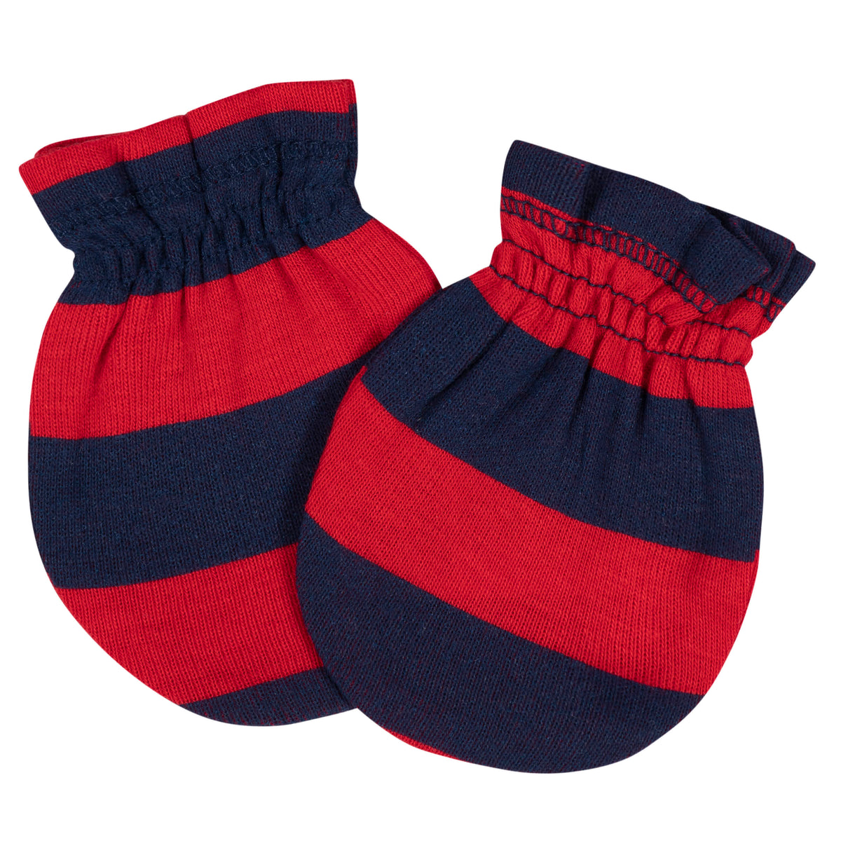 8-Piece Baby Boys All Star No Scratch Mittens & Caps Set, view 5