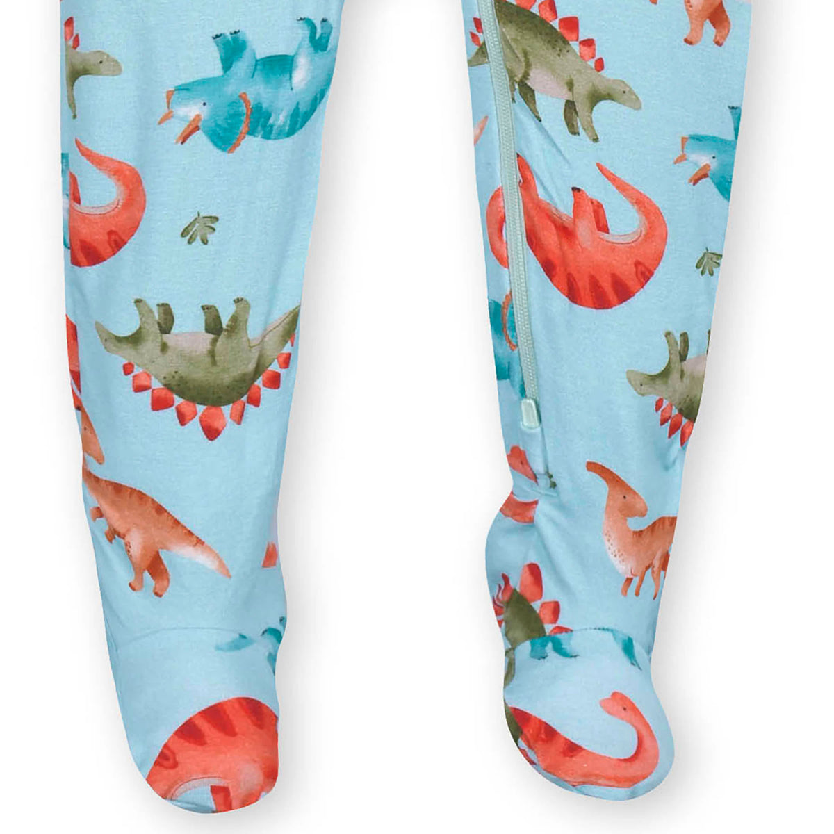 Baby & Toddler Snugosaurous Buttery Soft Viscose Made from Eucalyptus Snug Fit Footed Pajamas, view 9