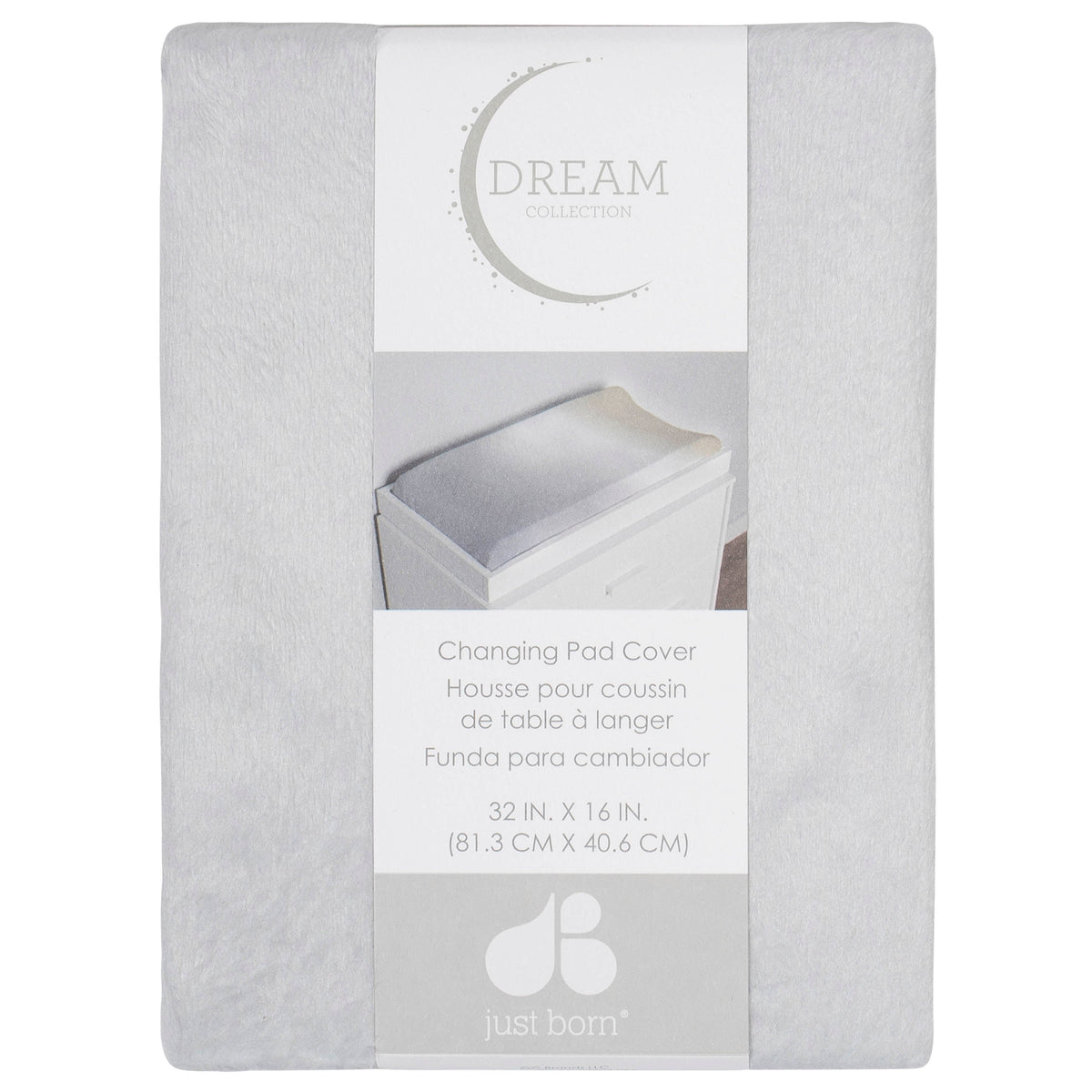 Baby Neutral Ombre Changing Pad Cover, view 2