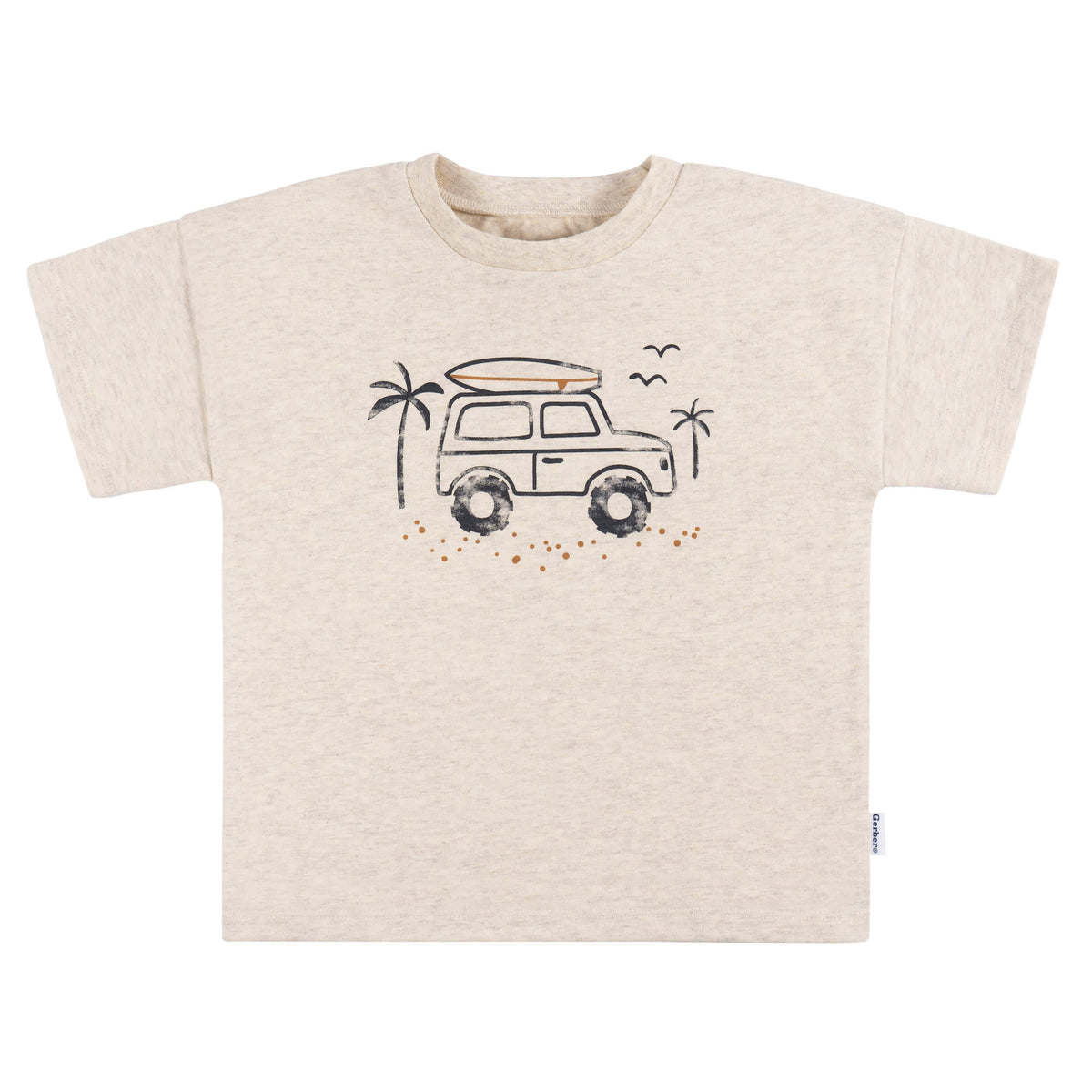 2-Piece Toddler Boys Surf Life Shirt & Shorts Set, view 2
